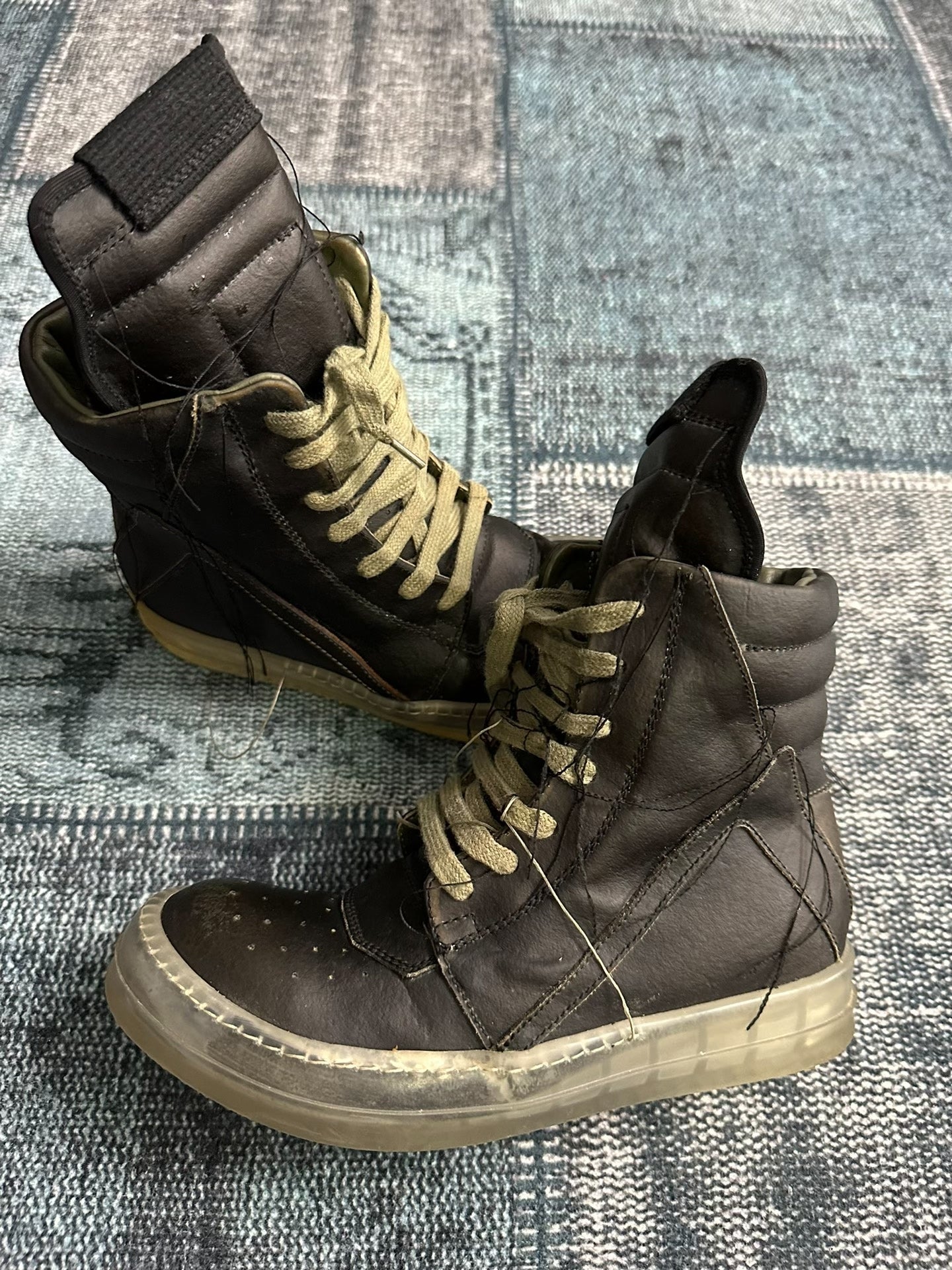 Rick Owens Black Phantom Tassel Inverted Triangle 36