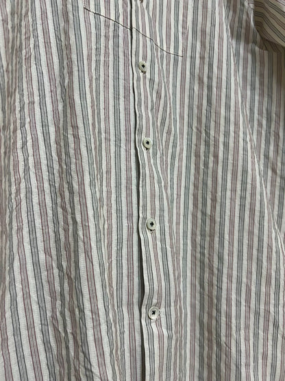 Geoffrey B.Small Red White Blue Striped Shirt