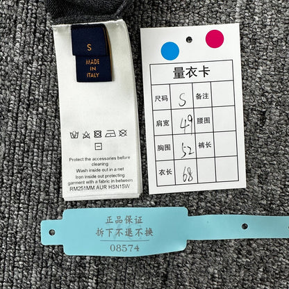 Louis Vuitton Gray Dog Paw Logo Short-Sleeve