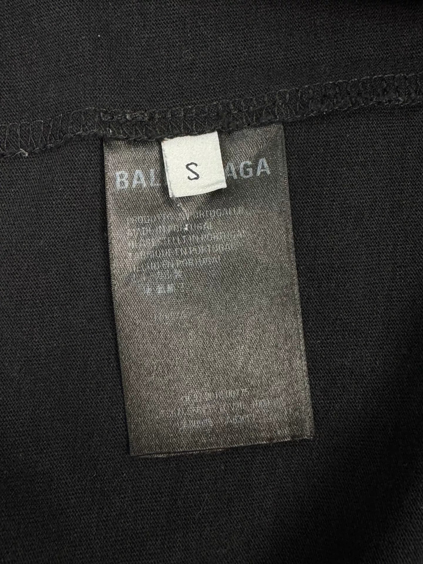 balenciaga short sleeve t-shirt with embroidery