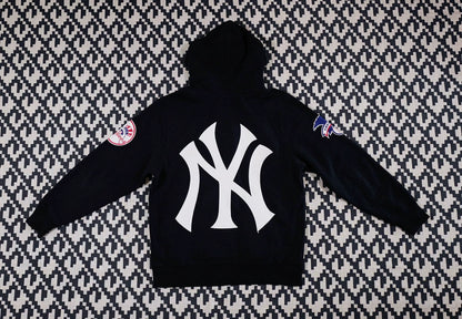 supreme x yankees hooded sweatshirt