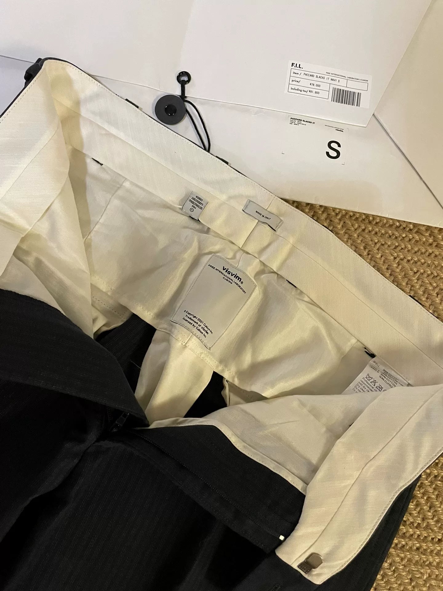 Visvim Paccard Stripe Cropped Slacks
