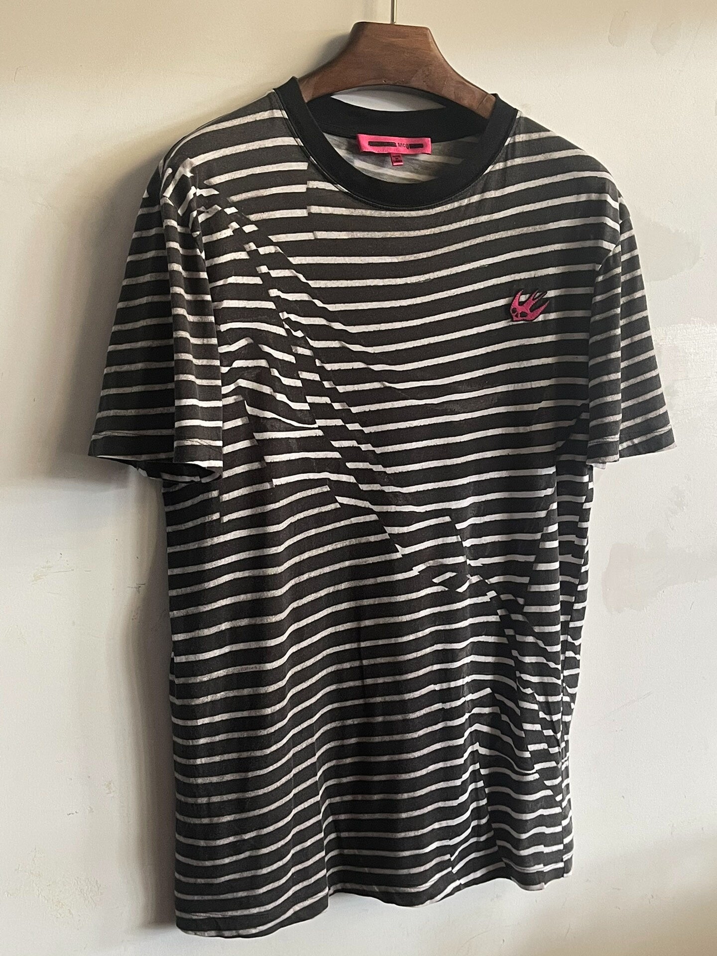 Alexander McQueen Short Sleeve Striped Top