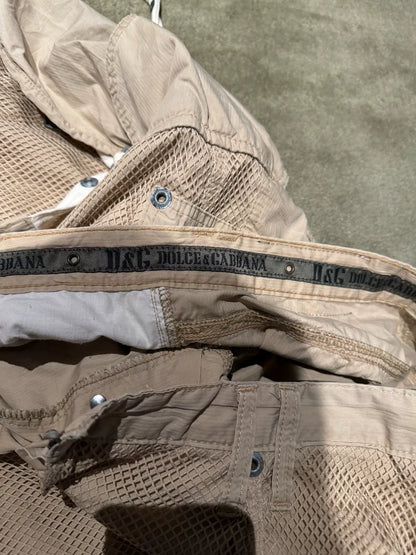 dolce&gabbana cargo pants distressed design