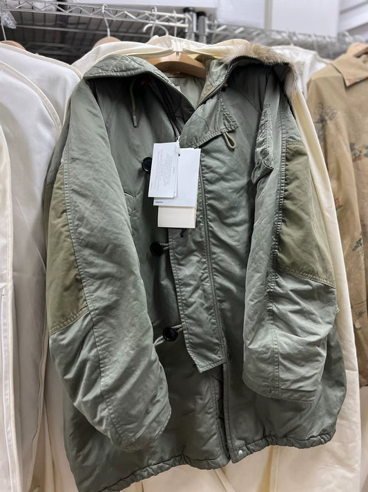 visvim wmv valdez coat in olive green