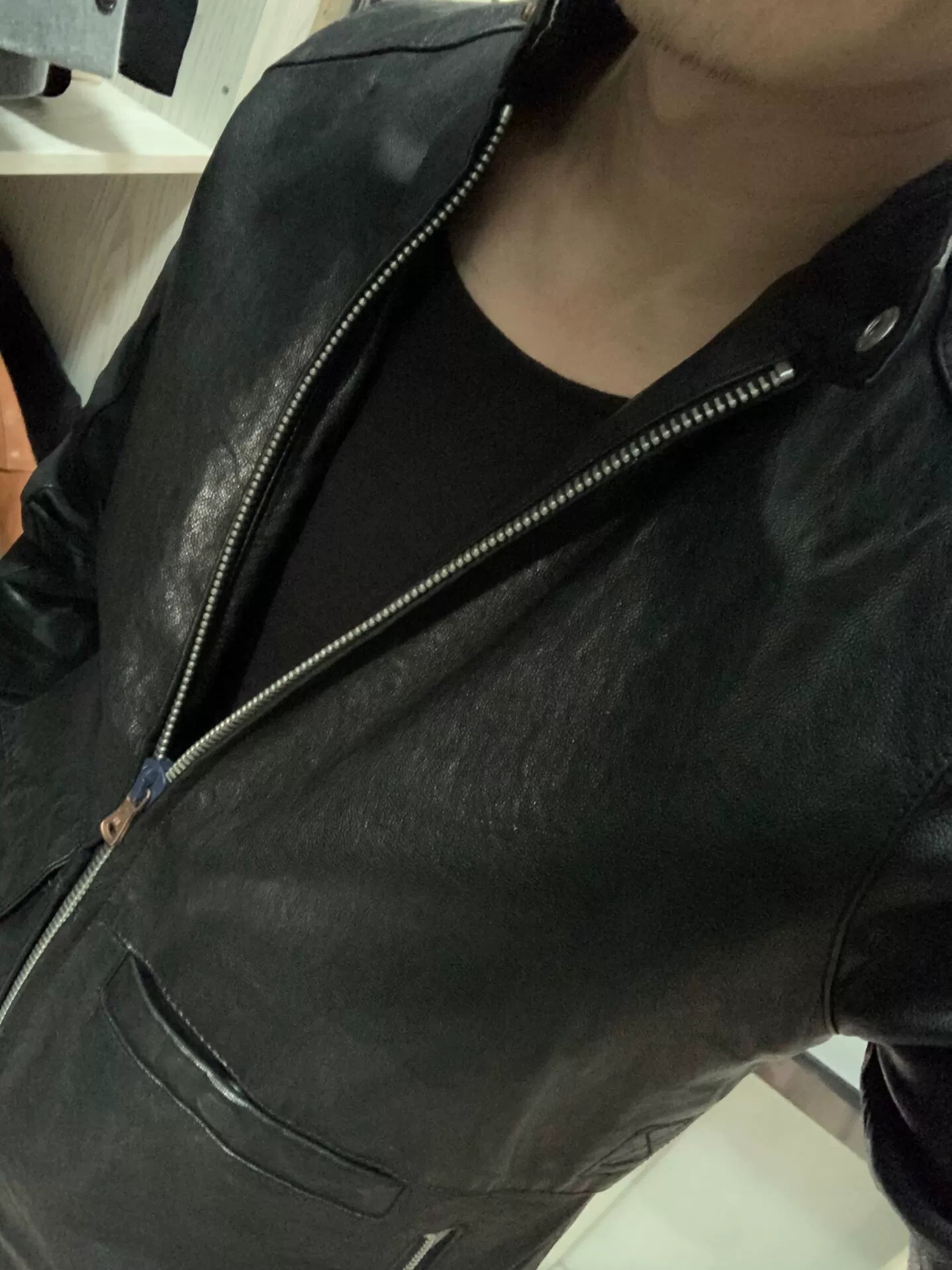 gstar handmade leather jacket size M