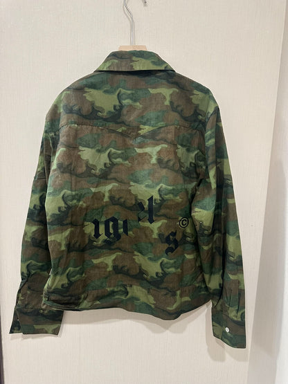 palm angels camo work jacket size 48