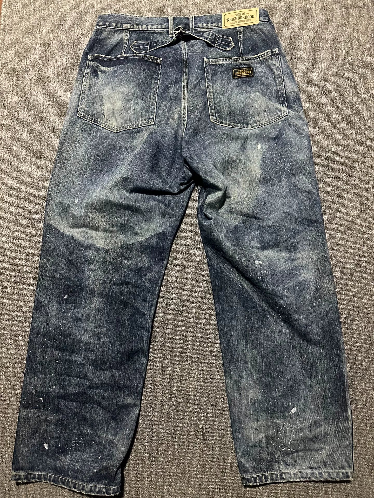 rare neighborhood denim pants size L