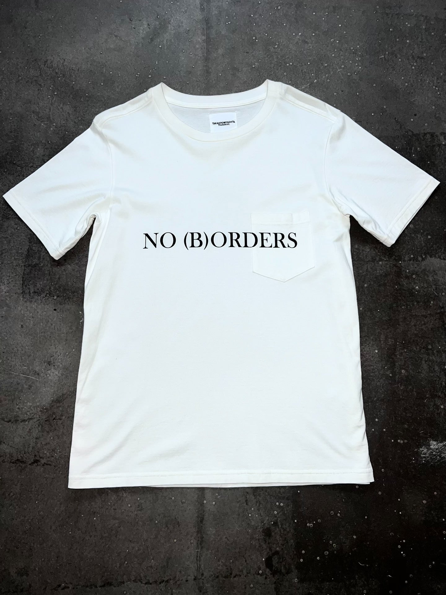 no borders collaboration graphic tee