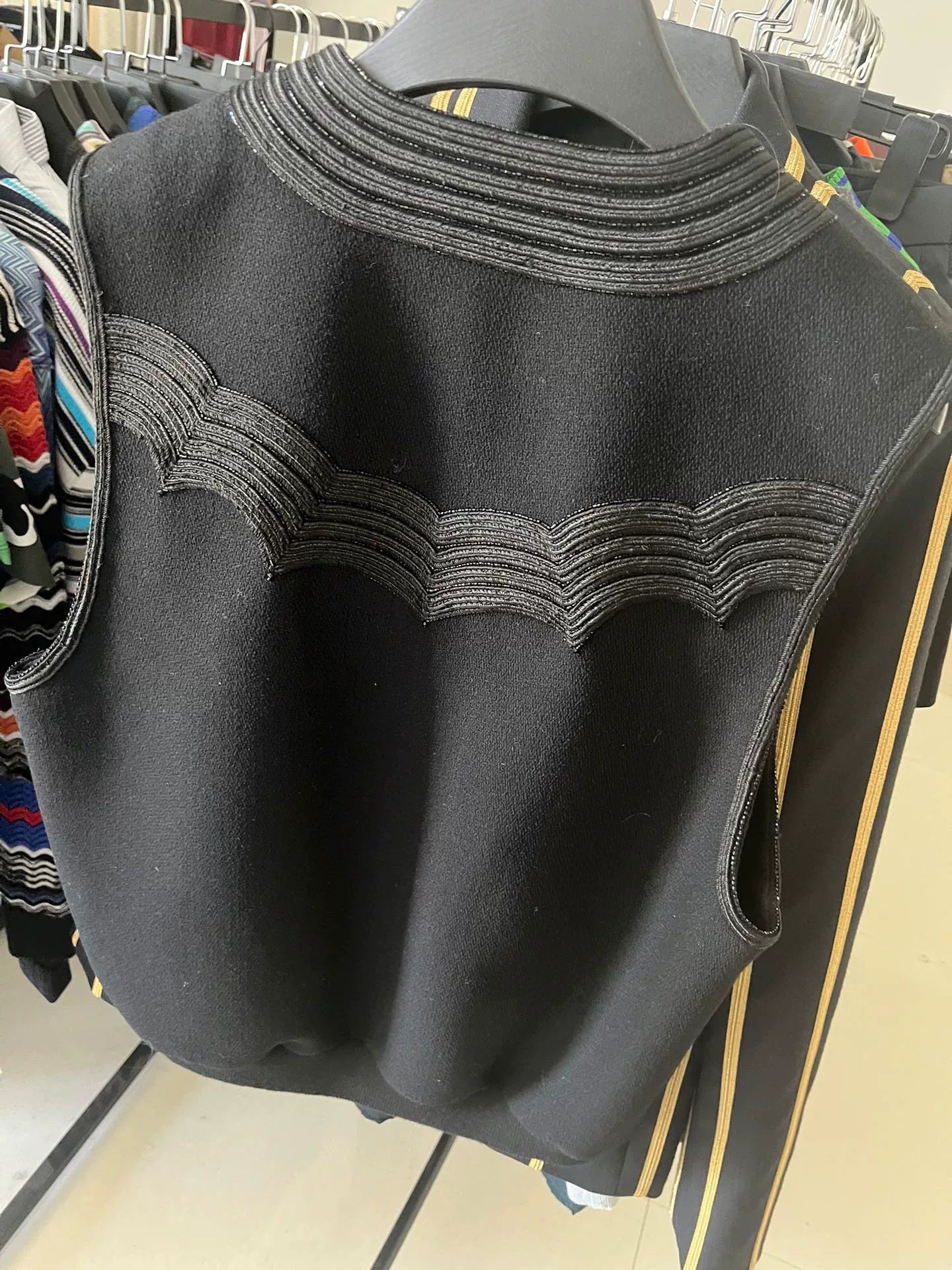 Saint Laurent Runway Beaded Embroidery Wool Vest