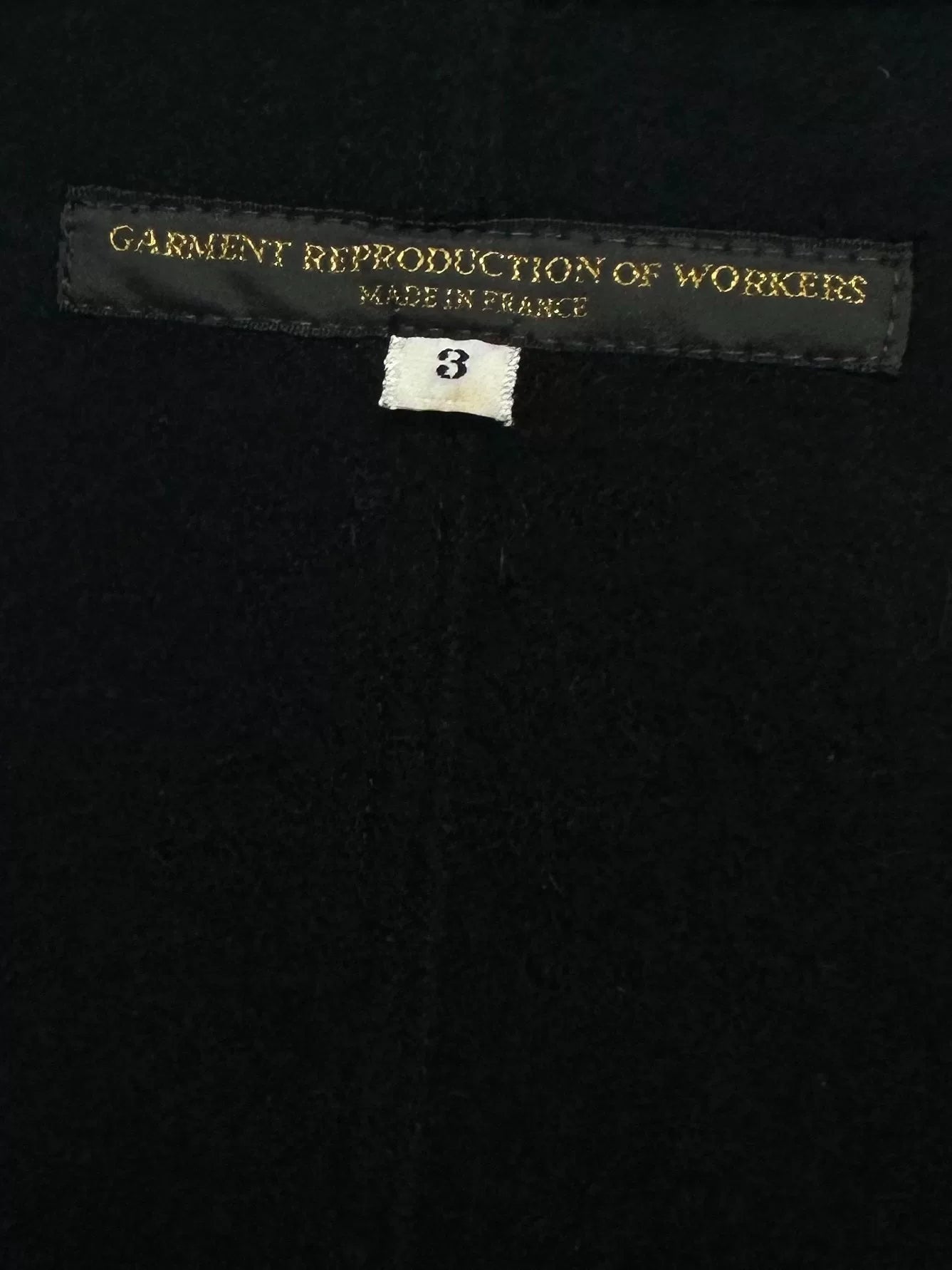 black button-up oversized jacket