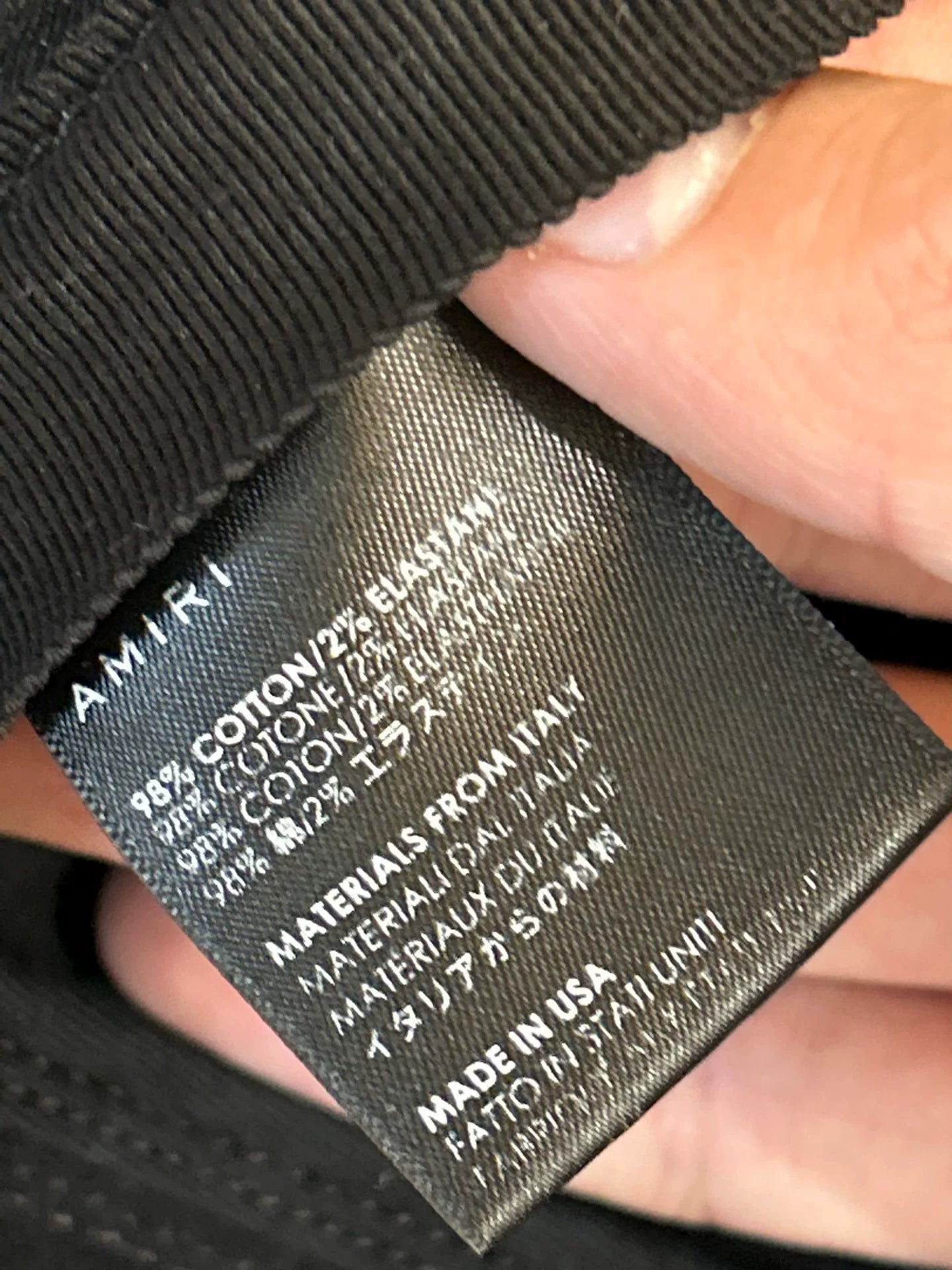 Amiri Distressed Black Denim Jeans