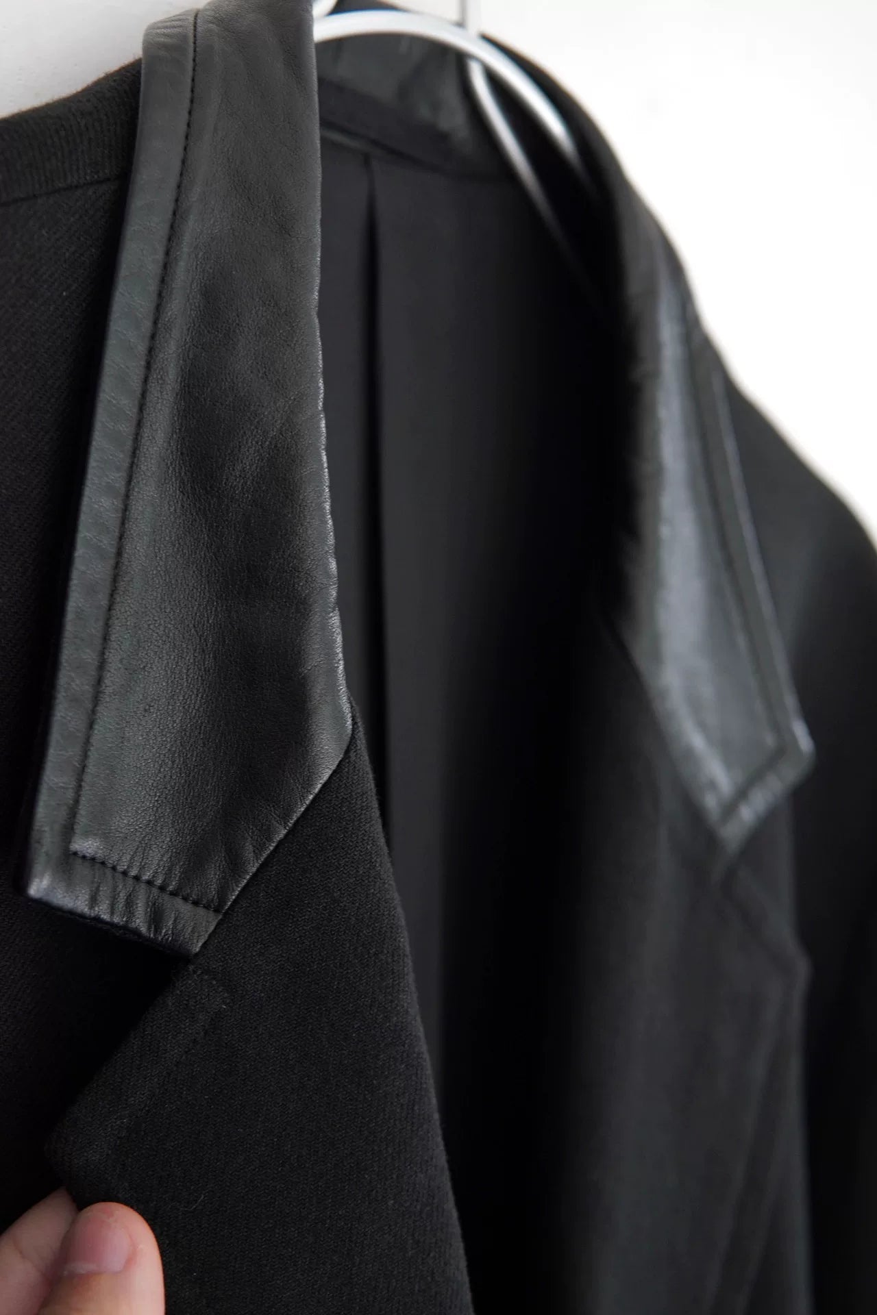 Y's for men Yohji Yamamoto leather collar jacket