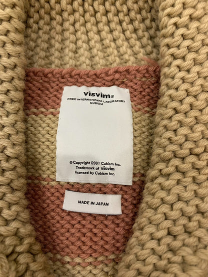 VISVIM Beige Mud-Dyed Cross Cardigan