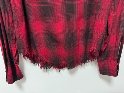 Saint Laurent Red Plaid Shirt