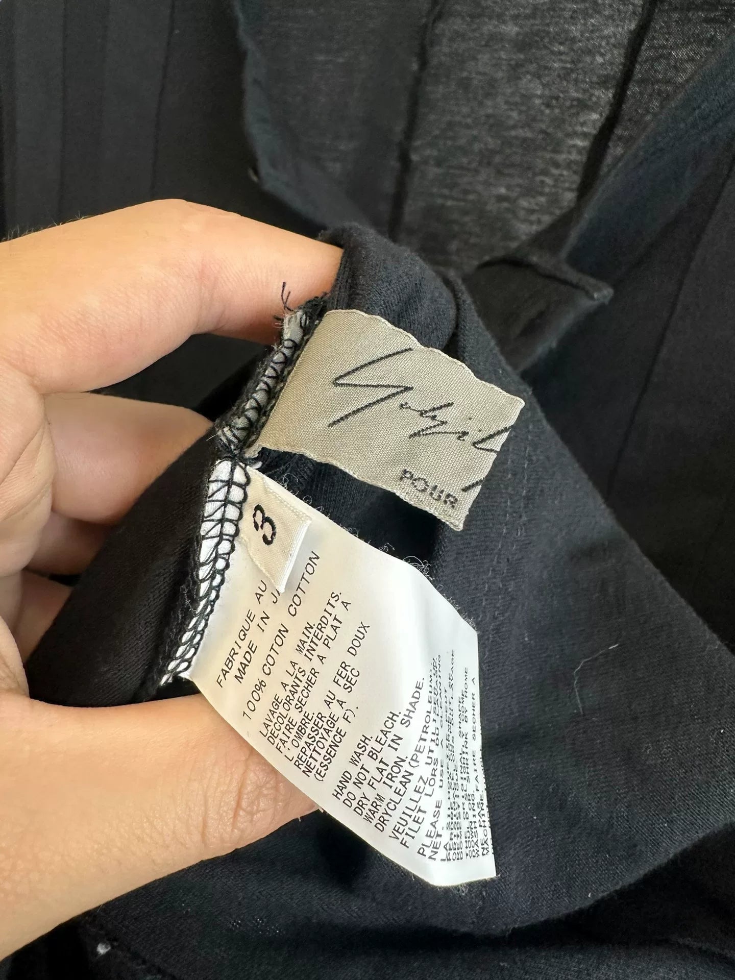 Yohji Yamamoto Long Sleeve Tee