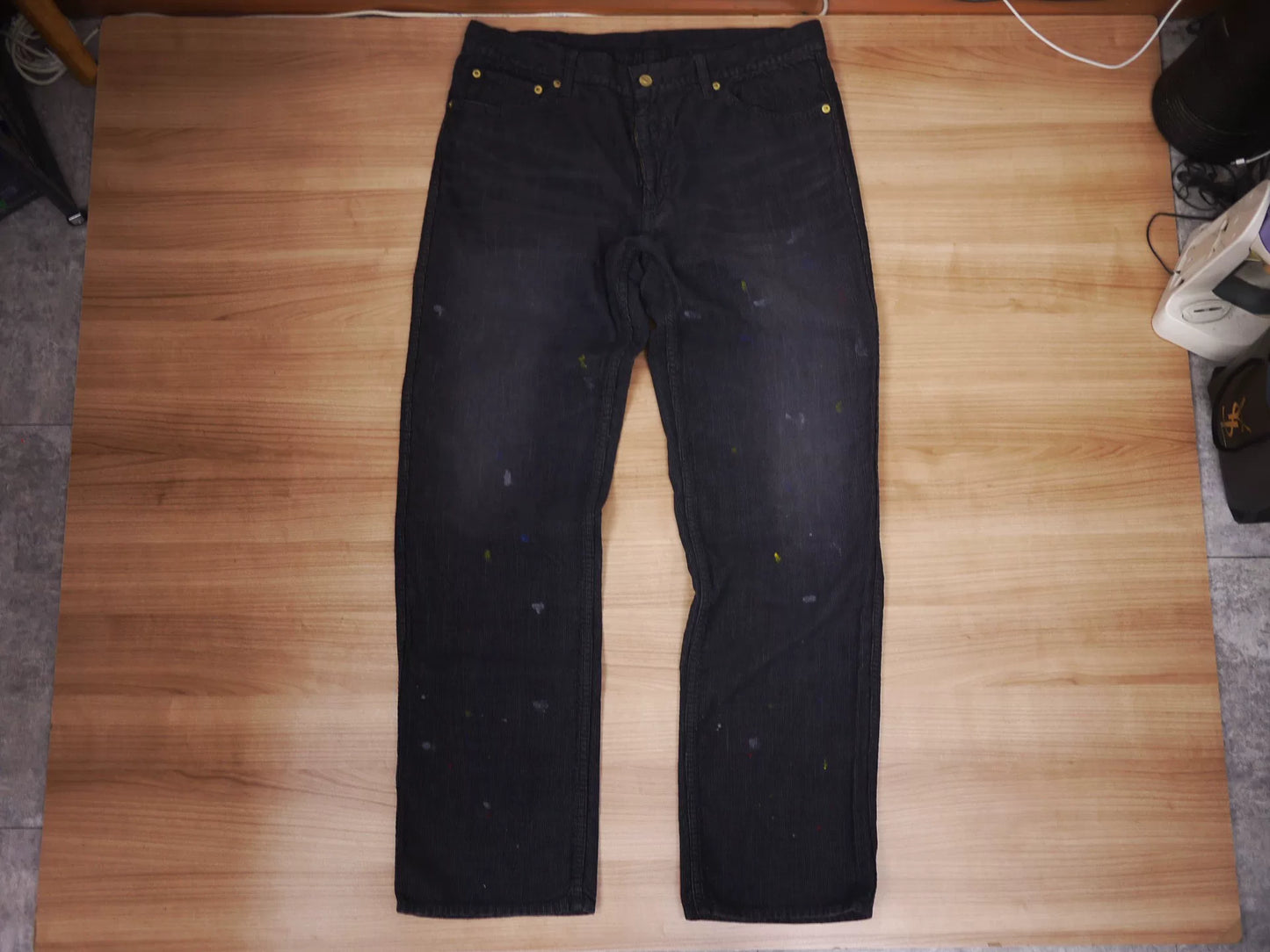 visvim fluxus 03 cords black jeans