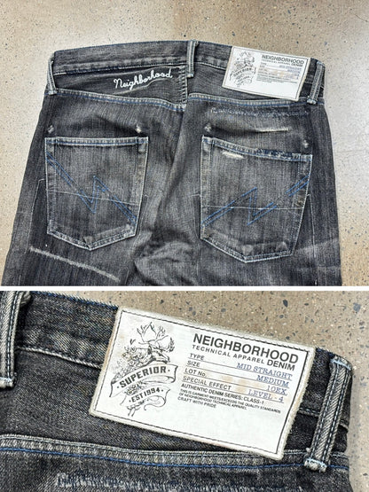 NBHD 10ex Distressed Denim Jeans