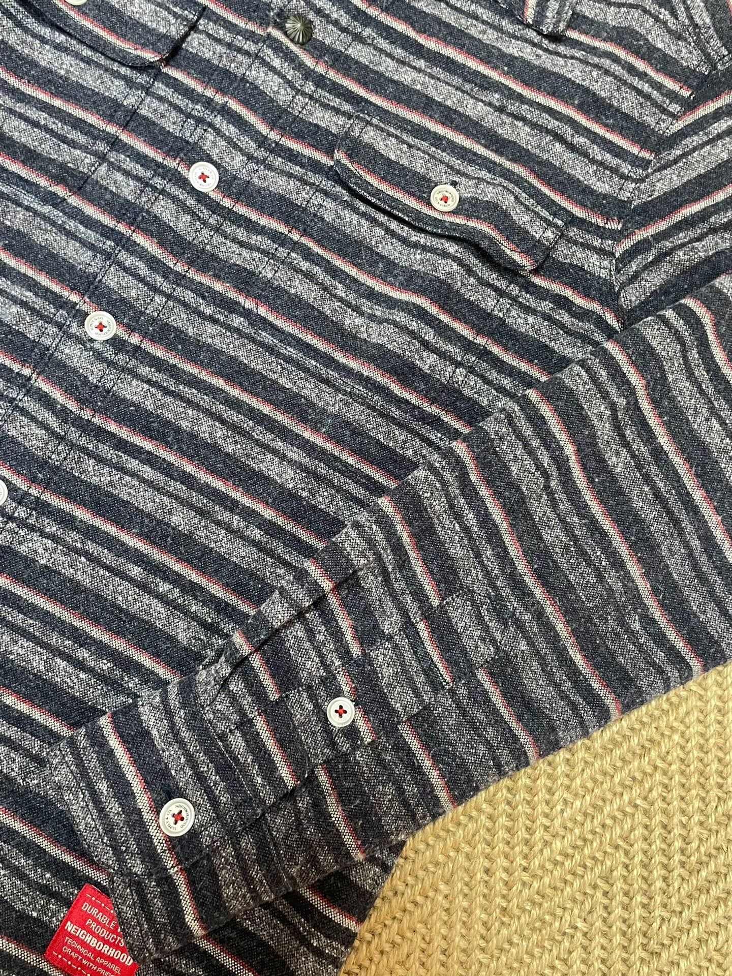 NEIGHBORHOOD MCKAY NBHD Striped Long Sleeve Shirt