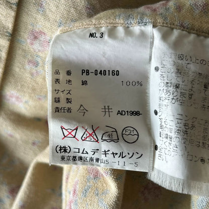 floral print shirt by comme des garcons