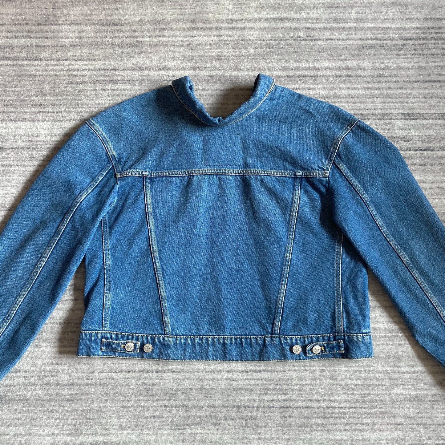 Balenciaga Distressed Denim Jacket for Unisex