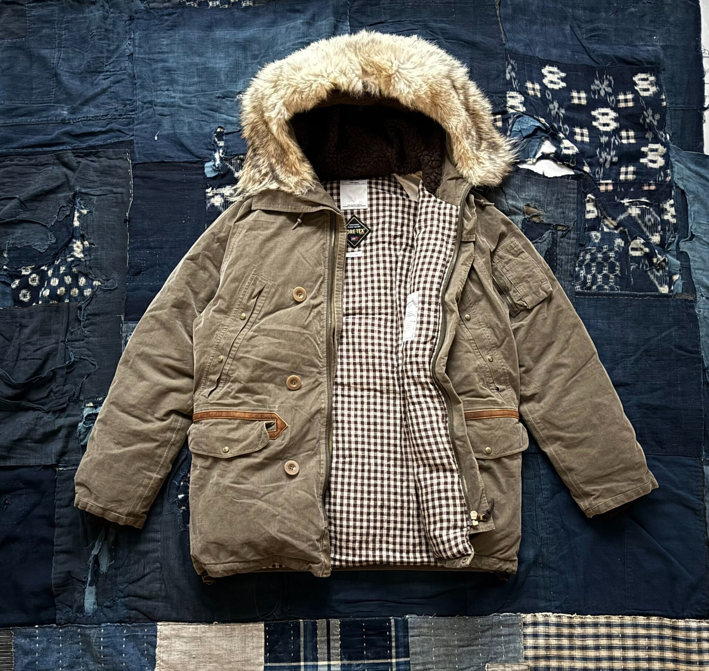 visvim valdez down jacket corduroy coat