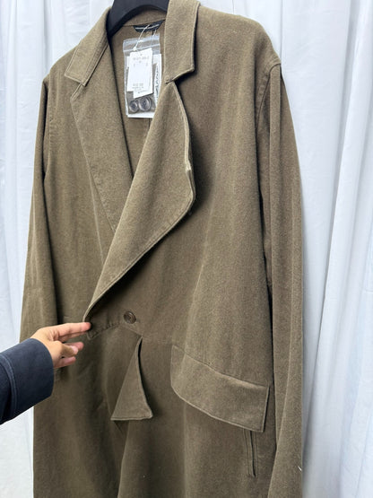 Yohji Yamamoto Y's Distressed Washed Coat