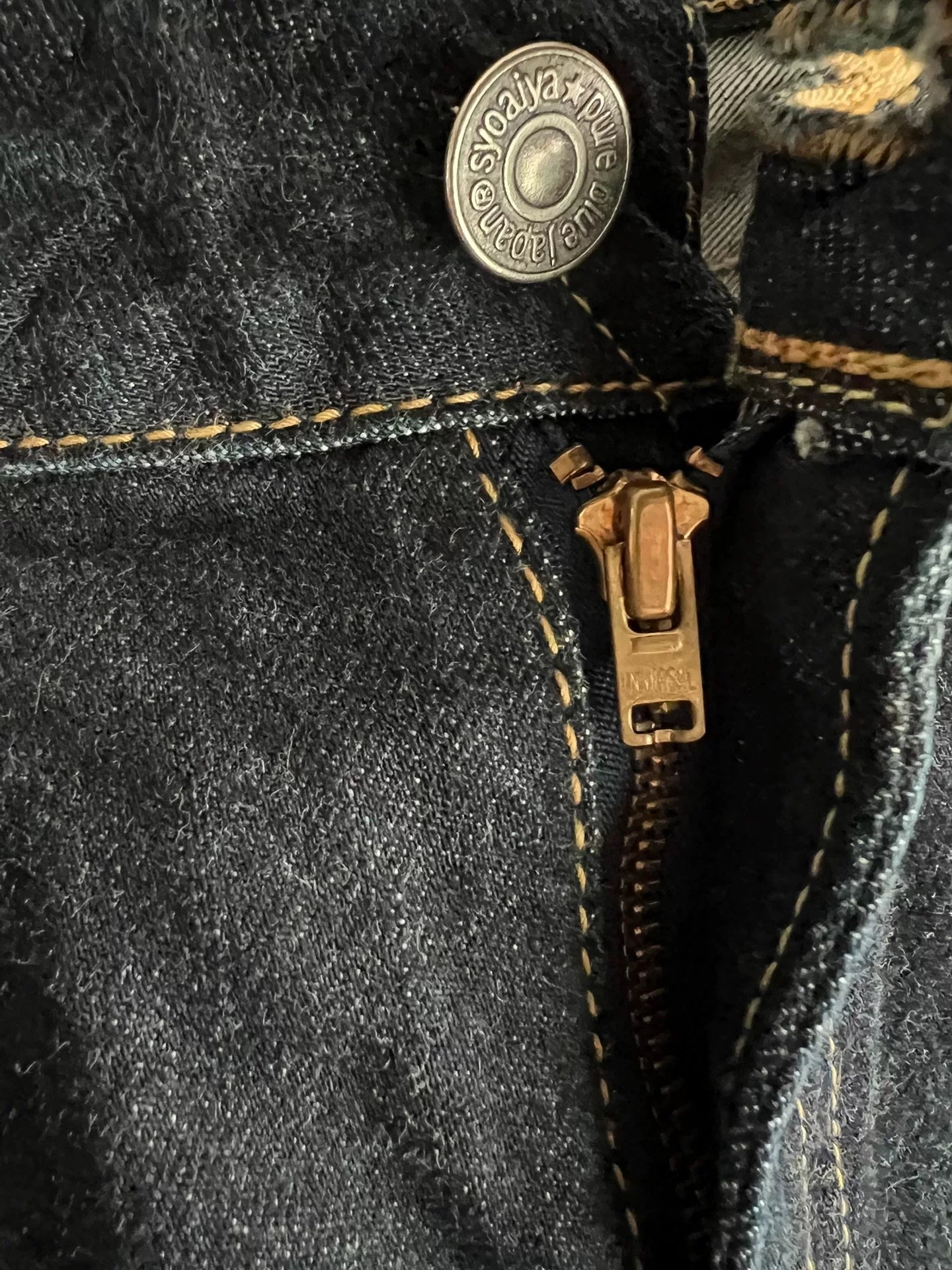 pure blue japan blue denim pants