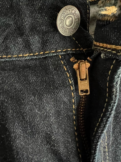 pure blue japan blue denim pants