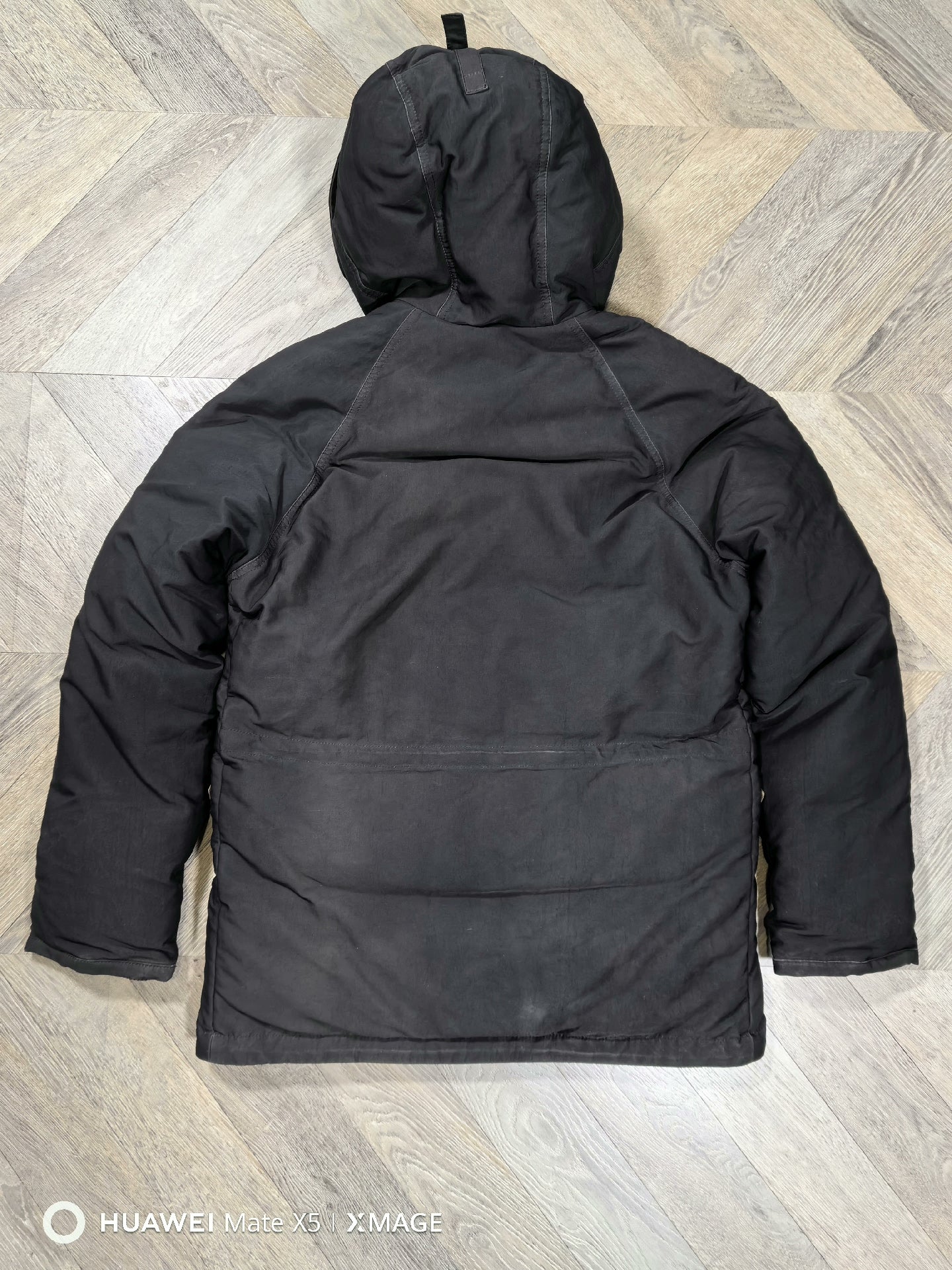 visvim valdez coat with unique mud dyeing