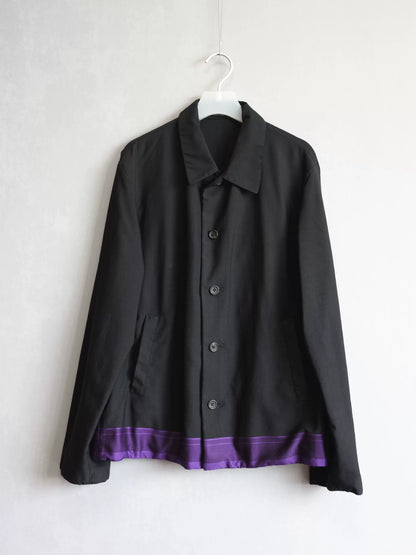 Yohji Yamamoto Silk Stripe Jacket
