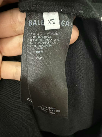 balenciaga oversized distressed hoodie size xs