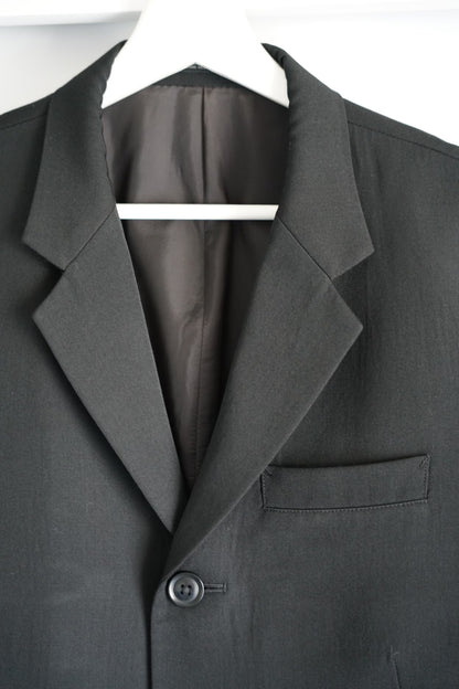 yohji yamamoto black tailored suit jacket