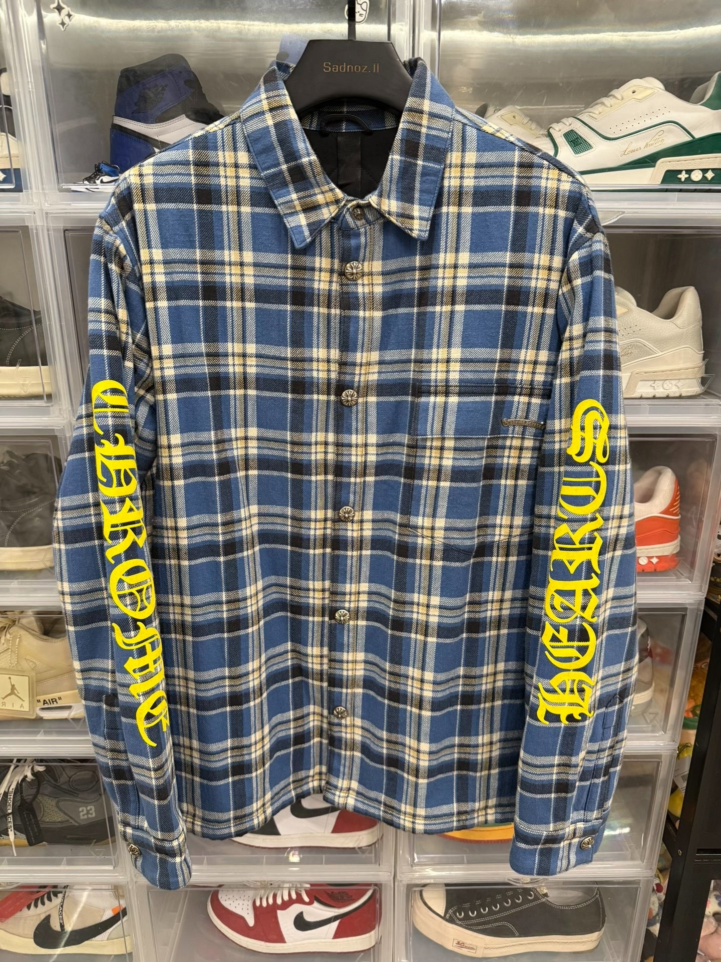 Chrome Hearts Yellow Sanskrit Shirt Jacket