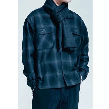Porter Classic Wool Plaid Shirt Jacket