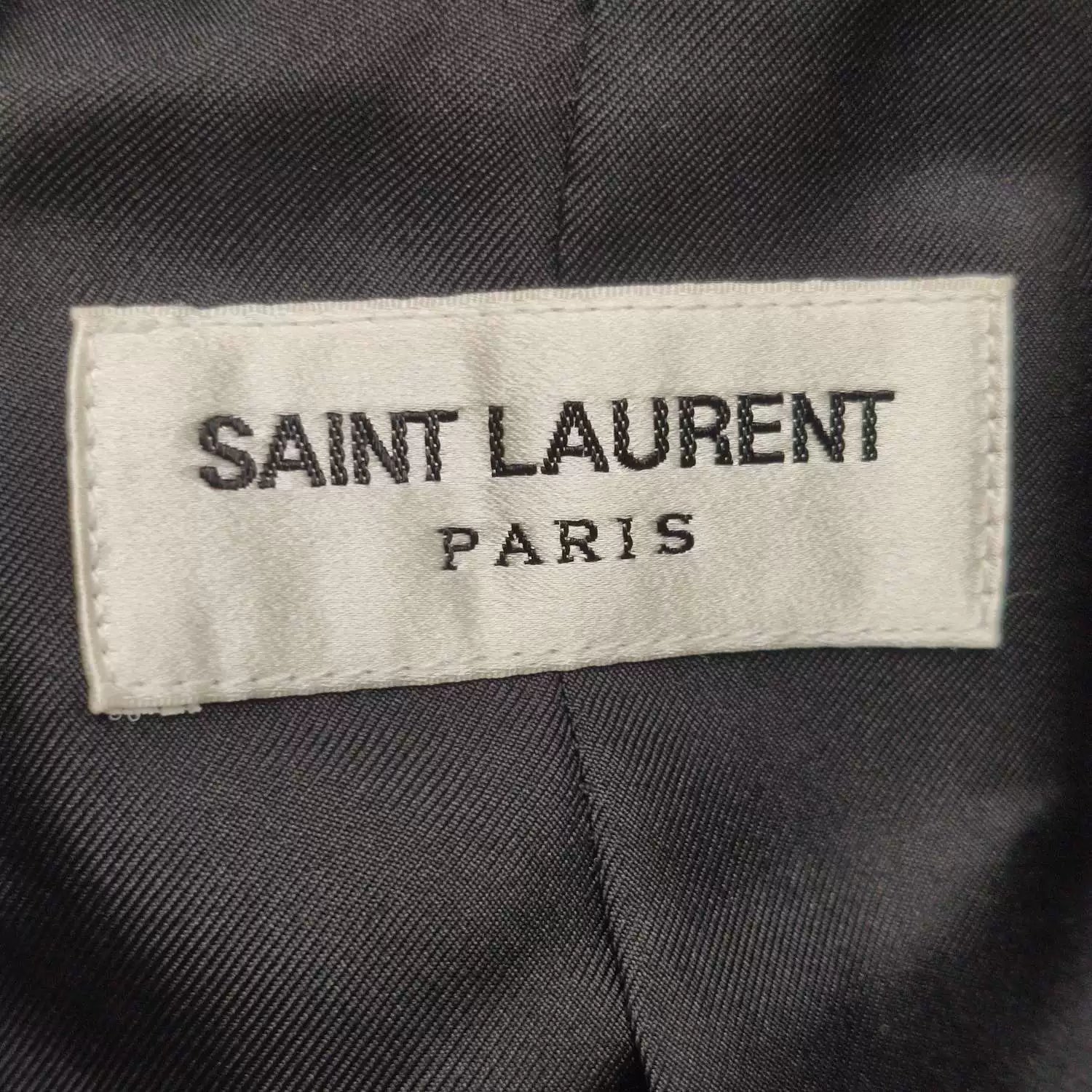 Saint Laurent Black Wool 3-Button Blazer