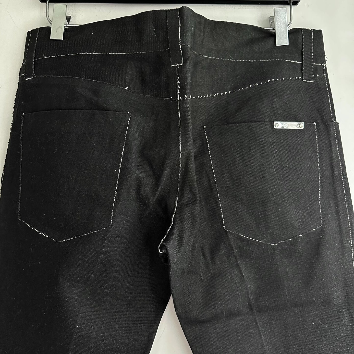 dolce gabbana dg brushed wax denim pants