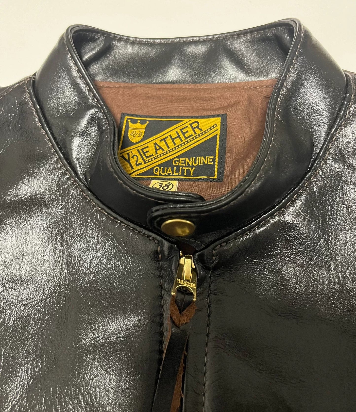 black leather jacket by Y'2 Leather