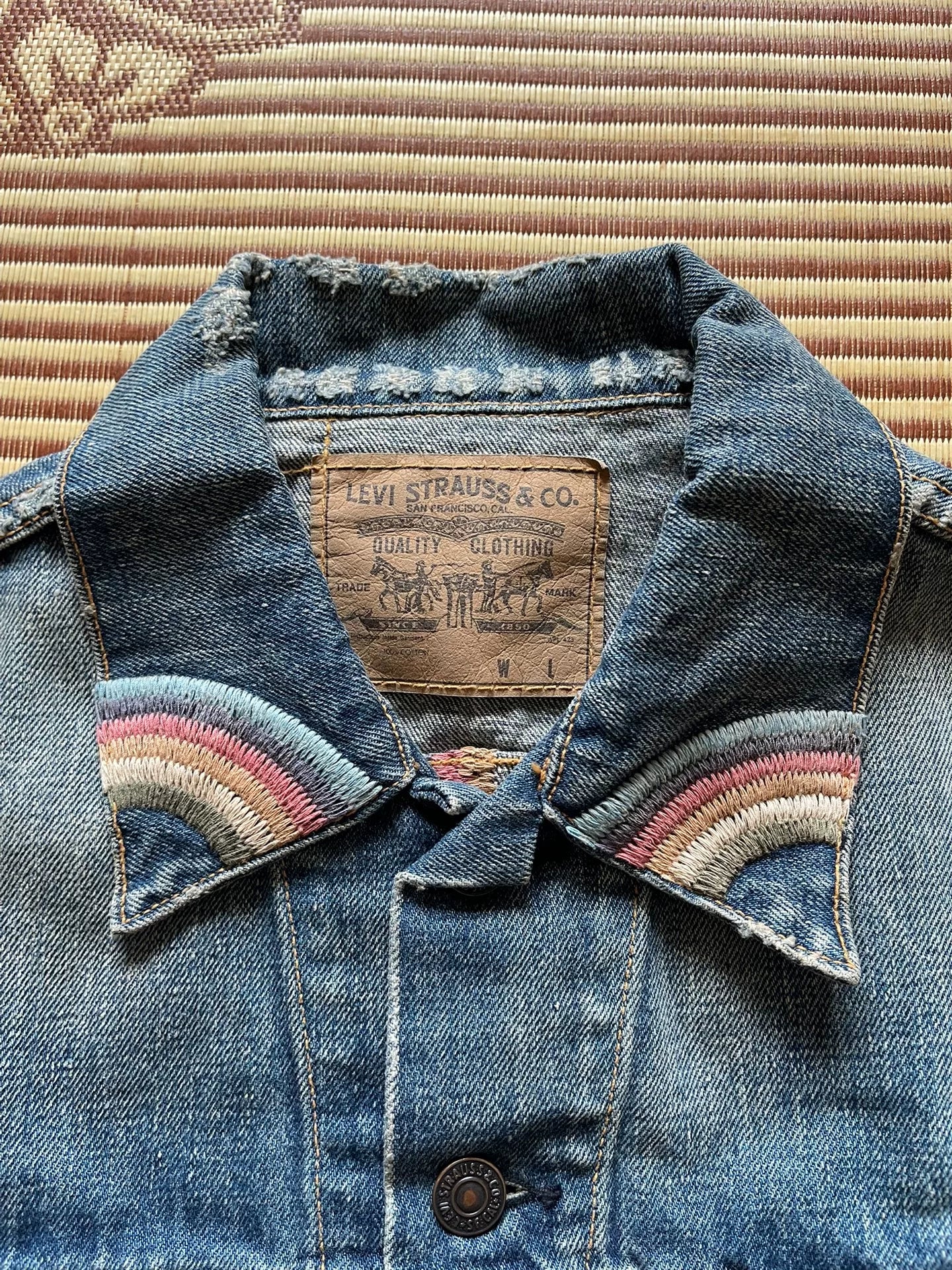 Levis LVC 3rd Washed Denim Embroidered Vest