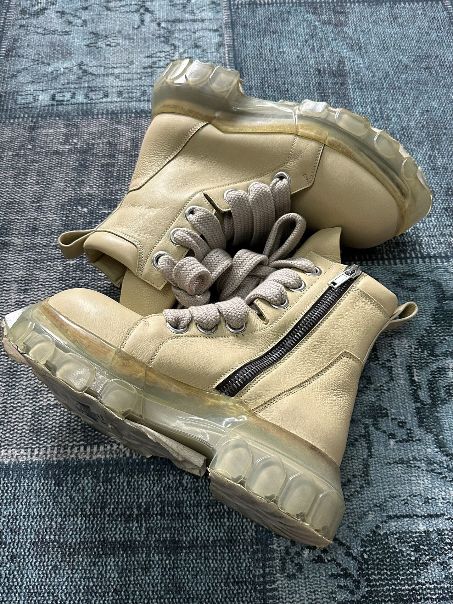 Rick Owens Chunky Sole Military Boots