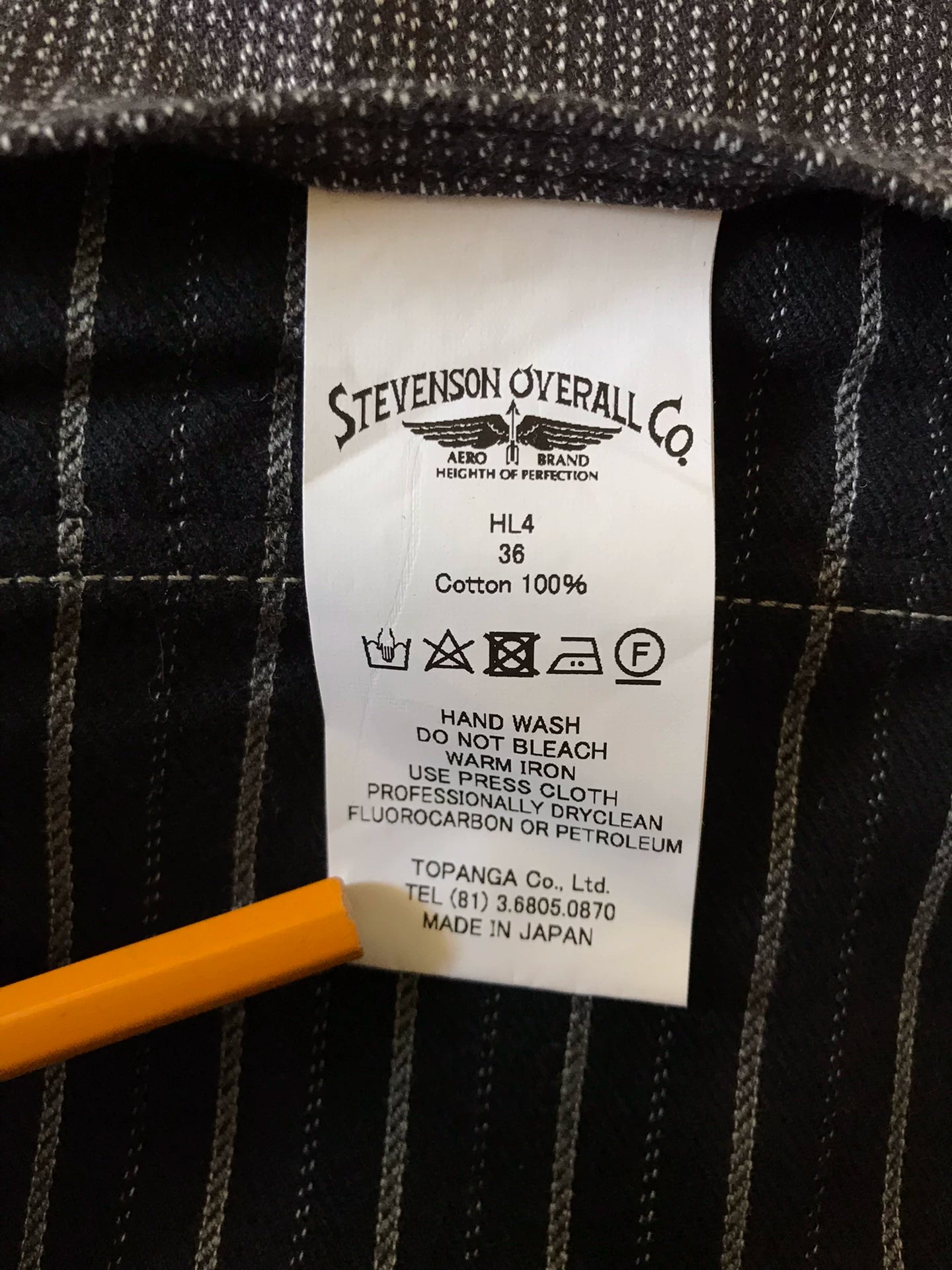 Stevenson Overall Japanese Striped Work Jacket