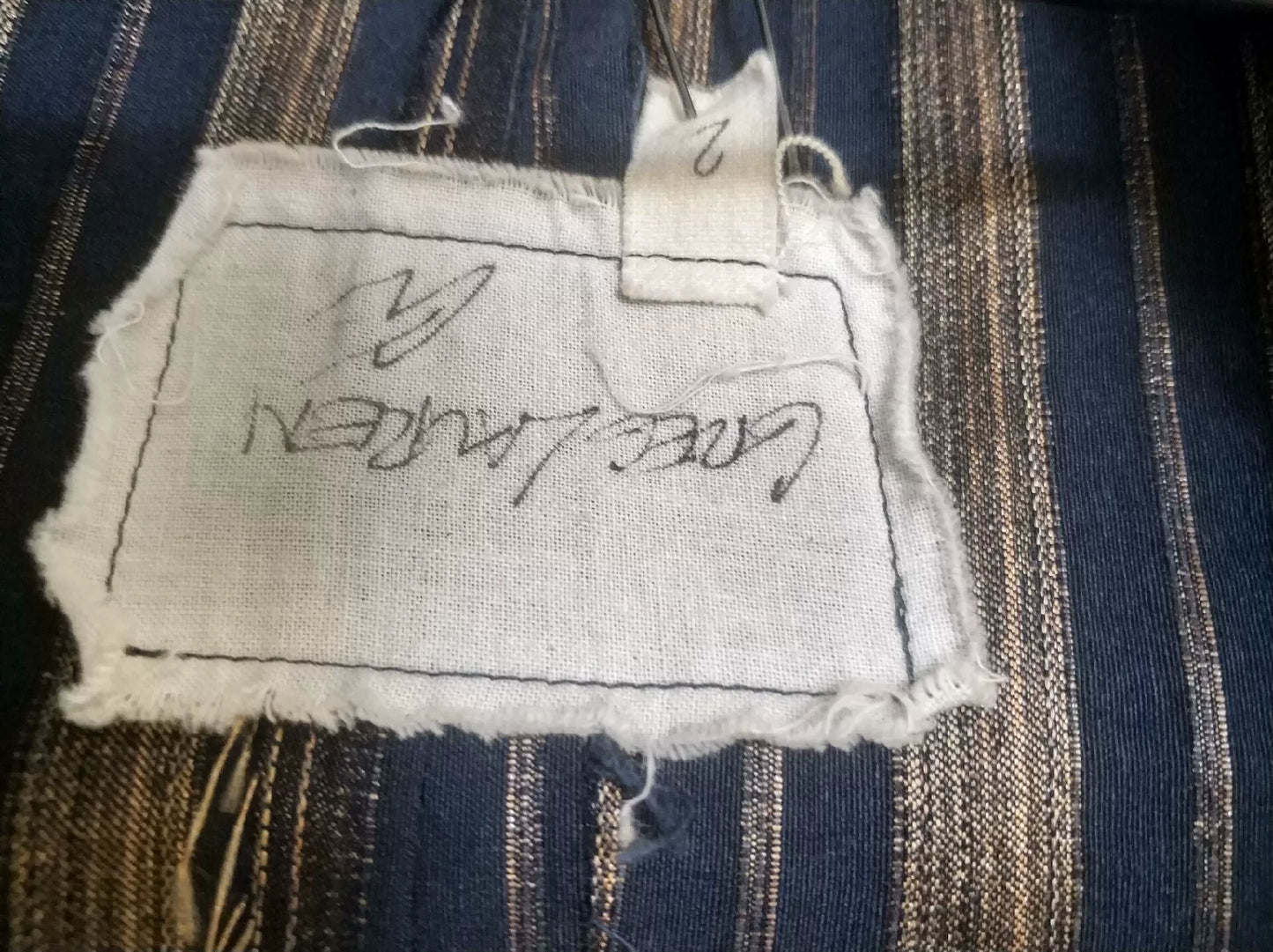 Greg Lauren Striped Patchwork Suit
