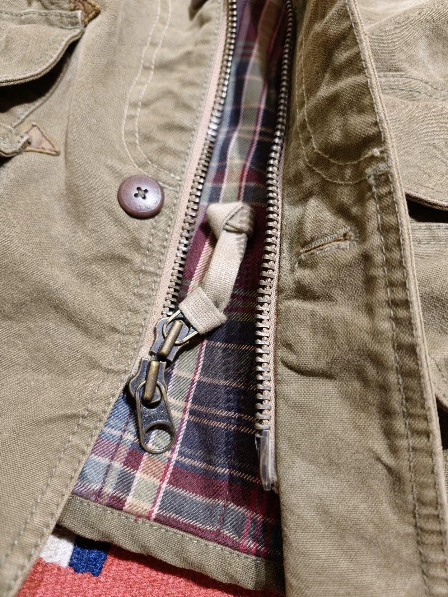 RRL Distressed Canvas Safari Jacket