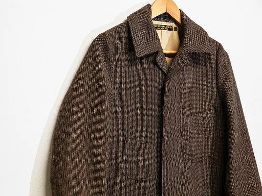 freewheelers duesenberg long wool trench coat