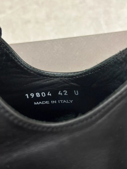 Rick Owens x Converse Black Leather Sneakers