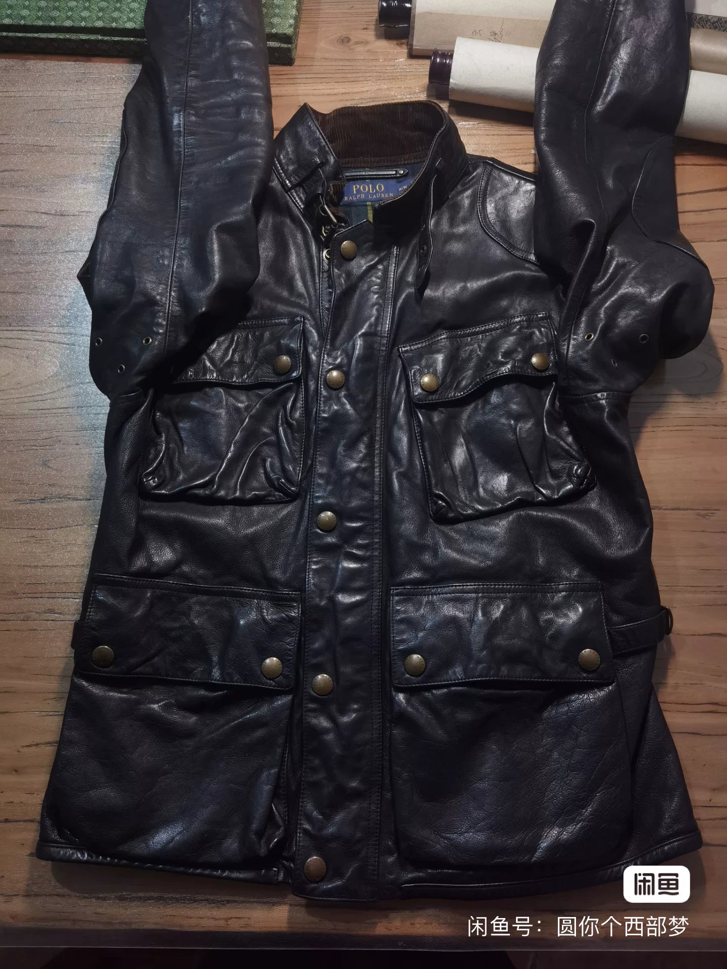 Ralph Lauren Four-Pocket Leather Jacket