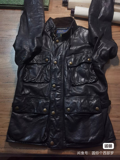 Ralph Lauren Four-Pocket Leather Jacket