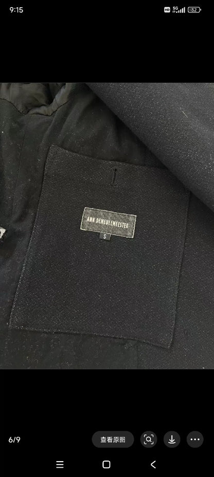 Ann Demeulemeester Hooded Double-Breasted Coat