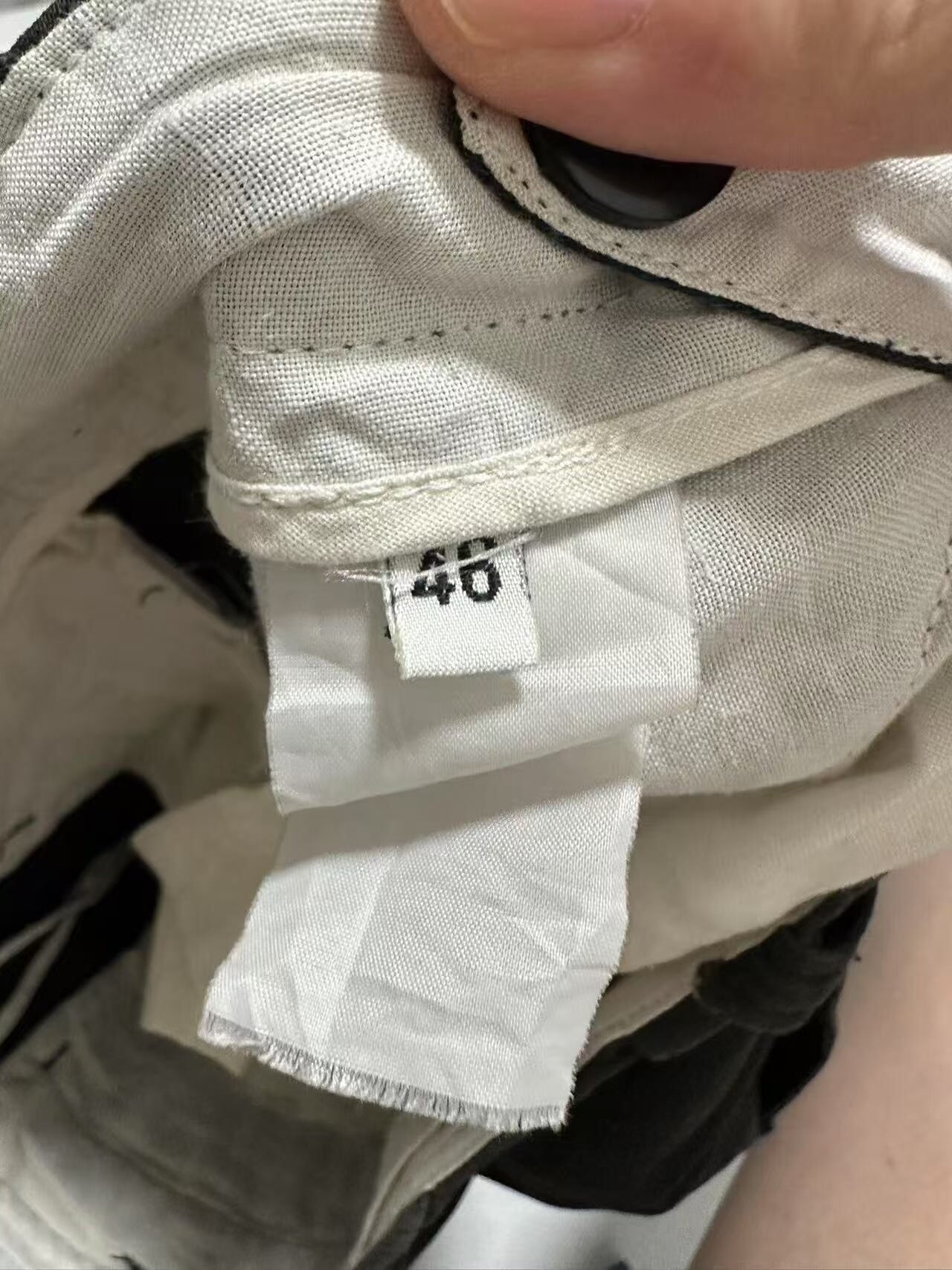 raf simons oversized white jacket