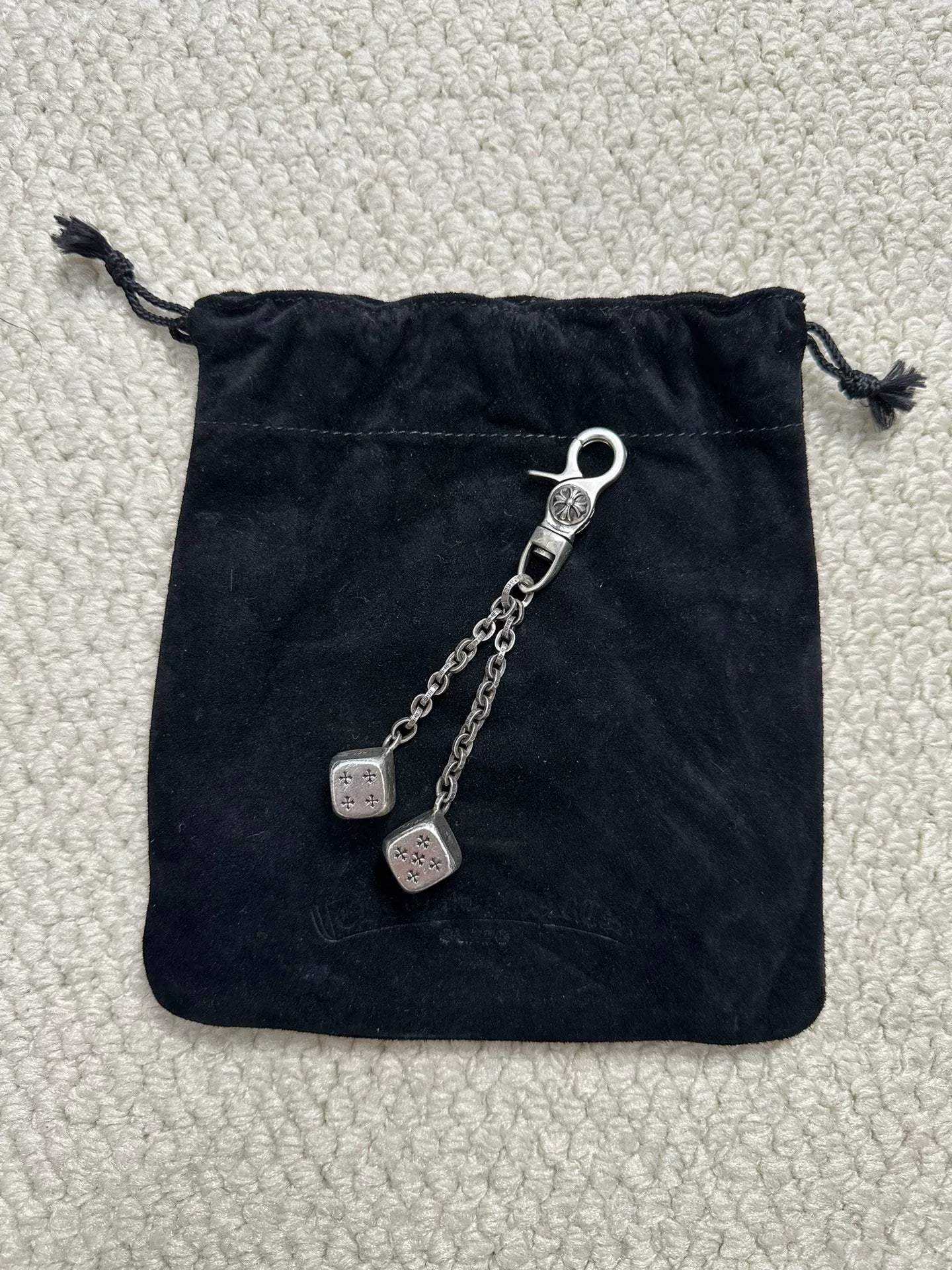 Chrome Hearts Dice Keychain